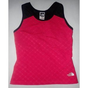 The North Face Vapor Wick Cropped‎ Tank Top Women M Red Black Gorpcore Athletic